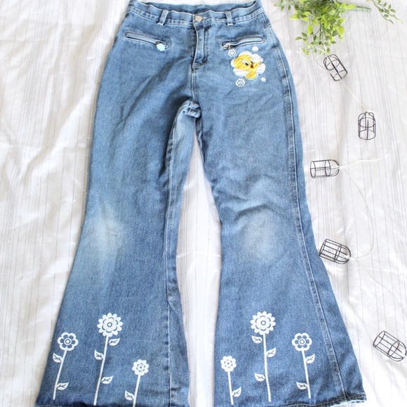 Warner Bros. Denim - !HP! Vintage looney toons high waisted jeans